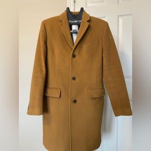 J.Crew Size 38s Mens Ludlow Camel wool and cashmere pea coat